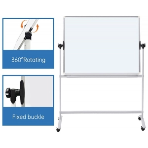Tablica mobilna suchościeralna OFFICE PRODUCTS dwustronna magnetyczna regulacja kąta nachylenia 180x120cm-291285