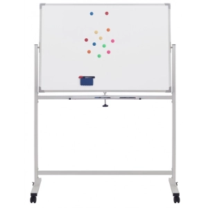 Tablica mobilna suchościeralna OFFICE PRODUCTS dwustronna magnetyczna 110x75cm biała-291293