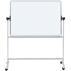 Tablica mobilna suchościeralna OFFICE PRODUCTS dwustronna magnetyczna regulacja kąta nachylenia 200x100cm