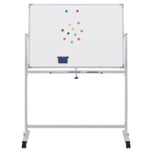Tablica mobilna suchościeralna OFFICE PRODUCTS dwustronna magnetyczna 120x60cm biała-291318