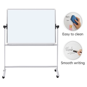 Tablica mobilna suchościeralna OFFICE PRODUCTS dwustronna magnetyczna regulacja kąta nachylenia 150x100cm-291320