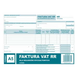 Druk MiP 185-3N Faktura VAT RR A5 80kartek-689460