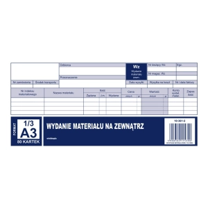 Druk MiP 361-2 WZ wydanie materiałów na zewnątrz 13 A3 80 kartek-689566