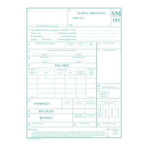 Druk MiP 802-3N Karta drogowa A5 80 kartek-689782