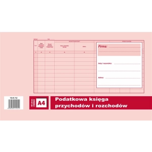 Druk DOTTS Podatkowa księga przychodów i rozchodów A4 48 stron offset 10-K-1U
