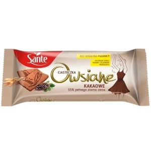 Ciastka SANTE zbożowe kakaowe FIT bez cukru 50g