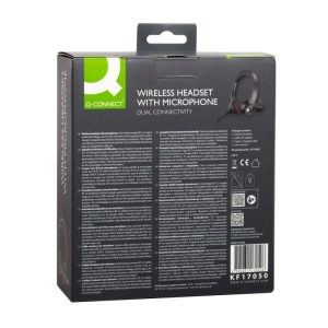 Słuchawki bezprzewodowe Q-CONNECT z mikrofonem czarne-291801