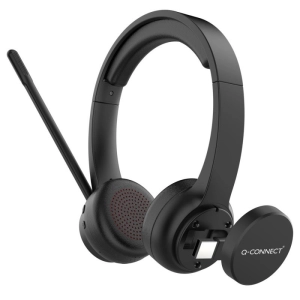 Słuchawki bezprzewodowe Q-CONNECT z mikrofonem czarne-291804