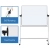 Tablica mobilna suchościeralna OFFICE PRODUCTS dwustronna magnetyczna regulacja kąta nachylenia 180x120cm-291285