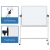 Tablica mobilna suchościeralna OFFICE PRODUCTS dwustronna magnetyczna regulacja kąta nachylenia 120x90cm-291301