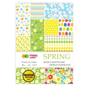 Blok techniczny HAPPY COLOR A4 Deco Spring-427633