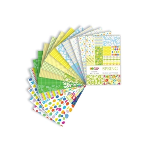 Blok kreatywny zeszyt papierów HAPPY COLOR z motywami A4 170g. - spring-292036