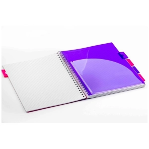 Kołonotatnik PUKKA PAD Project Book Fusion A4 kratka różowy-292463