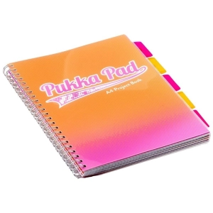 Kołonotatnik PUKKA PAD Project Book Fusion A4 kratka pomarańczowy-292476