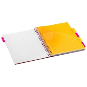 Kołonotatnik PUKKA PAD Project Book Fusion A4 kratka pomarańczowy-292477