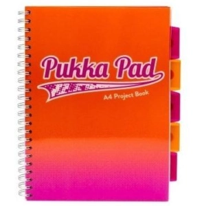 Kołonotatnik PUKKA PAD Project Book Fusion A4 kratka pomarańczowy