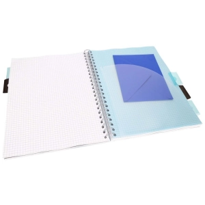 Kołonotatnik PUKKA PAD Project Book A4 100k 80g kratka Black & Blue Sky czarny-292518