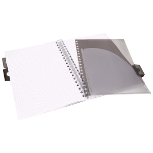 Kołonotatnik PUKKA PAD Project Book B5 100k 80g kratka Black & Grey czarny-292604