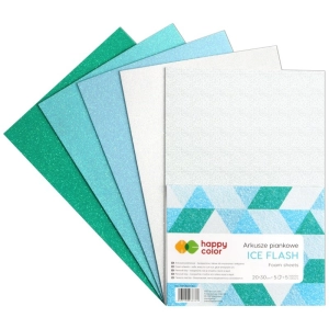 Piankowe arkusze pianka HAPPY COLOR A4 op.5 - Ice Flash