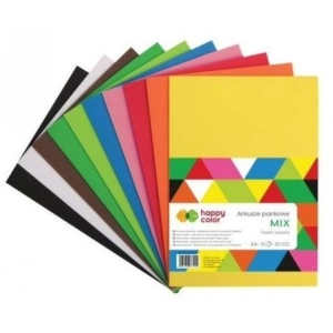 Piankowe arkusze pianka HAPPY COLOR A4 op.8 - MIX kolorów