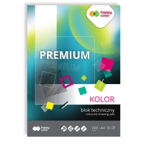 Blok techniczny HAPPY COLOR PREMIUM A4 10kol. kolorowy-427644