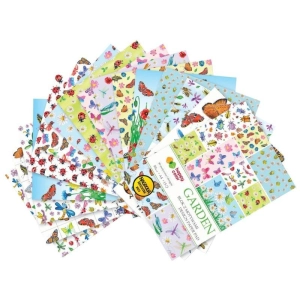 Blok kreatywny zeszyt papierów HAPPY COLOR z motywami - Garden  A4, 15 ark. 80g