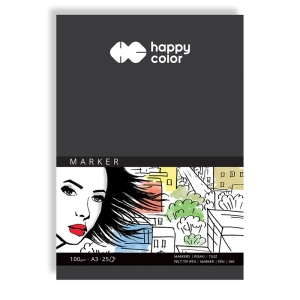 Blok do markerów HAPPY COLOR A3 25 arkuszy 100g.