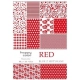 Blok kreatywny zeszyt papierów HAPPY COLOR z motywami - Red  A4, 15 ark. 80g