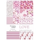 Blok kreatywny zeszyt papierów HAPPY COLOR z motywami - Love  A4 15 ark. 80 g, 30 motyw