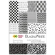 Blok kreatywny zeszyt papierów HAPPY COLOR z motywami - Black&White  A4, 15 ark. 80g