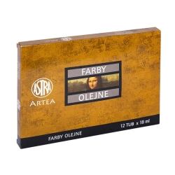 Farby olejne ASTRA 12ml. op.12 kolorów zestaw nr.1-266228