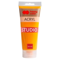 Farba akrylowa HAPPY COLOR Studio 200ml. - pomarańczowy
