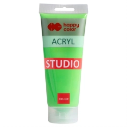 Farba akrylowa HAPPY COLOR Studio 200ml. - zielony jasny