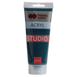Farba akrylowa HAPPY COLOR Studio 200ml. - zielony szmaragd