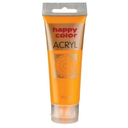Farba akrylowa HAPPY COLOR 75ml. tuba - żółty ciemny