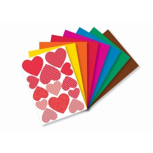 Blok zeszyt do wycinanek HAPPY COLOR A4 100g. 8 kolorów - samoprzylepny-293007 Blok zeszyt do wycinanek HAPPY COLOR A4 100g. 8 kolorów - samoprzylepny-293007