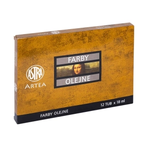 Farby olejne ASTRA 12ml. op.12 kolorów zestaw nr.1-266228