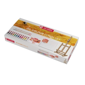 Farby olejne TALENS COMBISET 12x12ml zestaw farb + sztaluga-293124