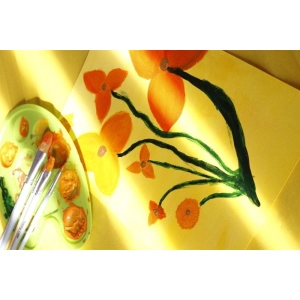Farba akrylowa HAPPY COLOR 12ml. zestaw 10 kolorów - odcienie żółtego-293262
