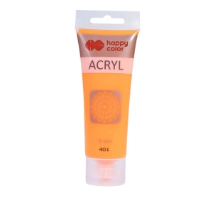 Farba akrylowa HAPPY COLOR 75ml. tuba - pomarańcz fluo 401-543150