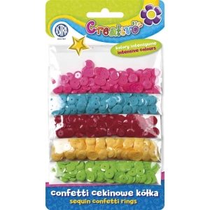 Cekiny ASTRA intensywne kolory blister op.1000 335116006