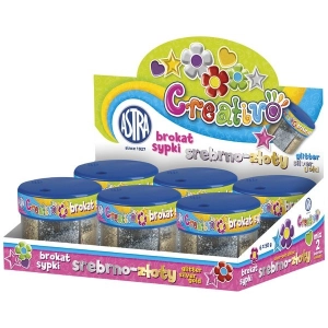 Brokat sypki ASTRA 50g x 6 (złoty, srebrny)-293376
