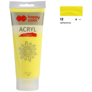 Farba akrylowa HAPPY COLOR Studio 200ml. - cytrynowy-293558
