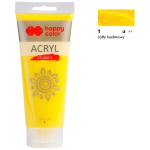 Farba akrylowa HAPPY COLOR Studio 200ml. - żółty kadmowy-293559