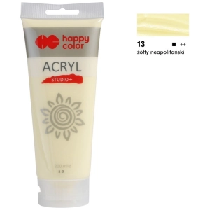 Farba akrylowa HAPPY COLOR Studio 200ml. - żółty neapolitański-293567
