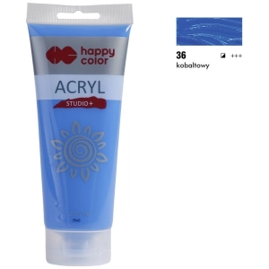 Farba akrylowa HAPPY COLOR Studio 200ml. - kobaltowy-293570