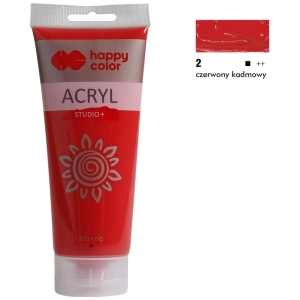Farba akrylowa HAPPY COLOR Studio 200ml. - czerwony kardamonowy-293572