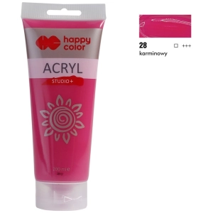 Farba akrylowa HAPPY COLOR Studio 200ml. - karminowy-293574