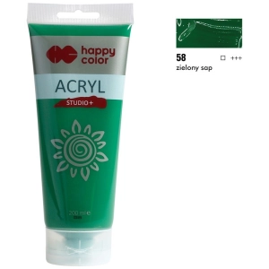 Farba akrylowa HAPPY COLOR Studio 200ml. - zielony sap-293578