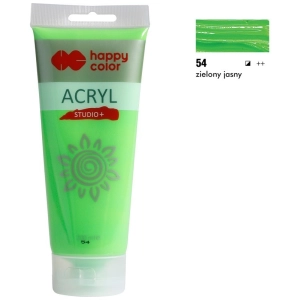 Farba akrylowa HAPPY COLOR Studio 200ml. - zielony jasny-293580